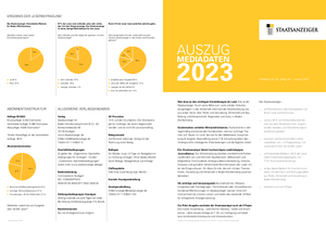 Auszug der Mediadaten 2023
