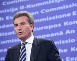 EU-Kommissar Günther Oettinger, Foto: EU Kommission